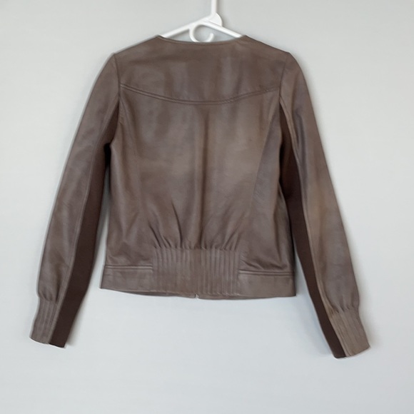 NWOT Trouve Leather Jacket Gray/Brown Size Small - Picture 14 of 14